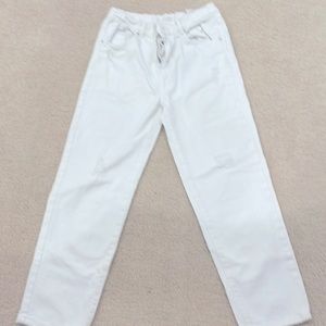 white Zara jeans